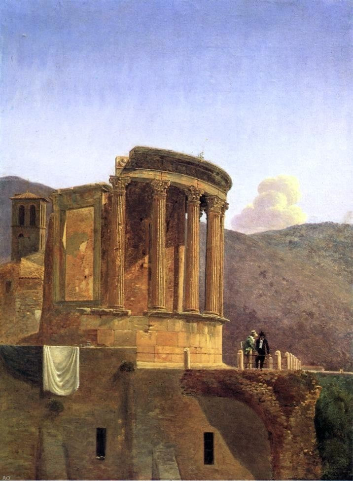 Antoine-Felix Boisselier The Temple of Vesta at Tivoli Wall Decal
