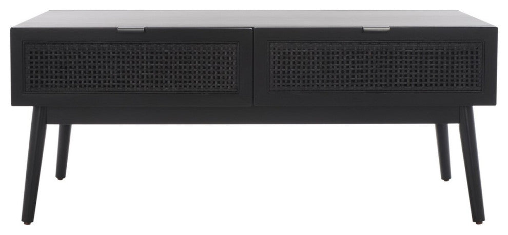 Safavieh Baisley 2 Drawer Coffee Table, Black