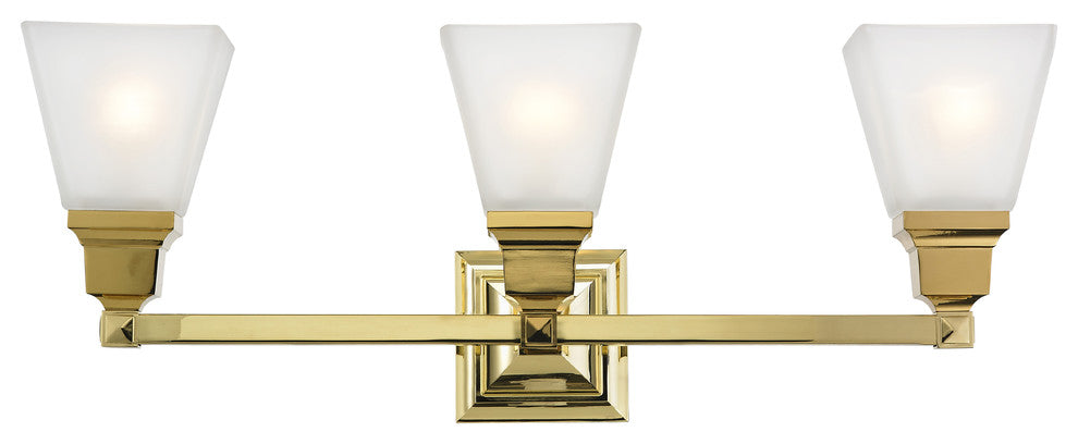 Mission Bath Light, Polished Brass