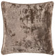 Surya Velvet Mood Taupe Pillow Shell With Polyester Insert 18"H X 18"W