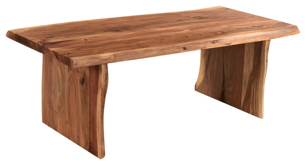 Stafford 2-piece Live Edge Solid Wood Living Room Table Set
