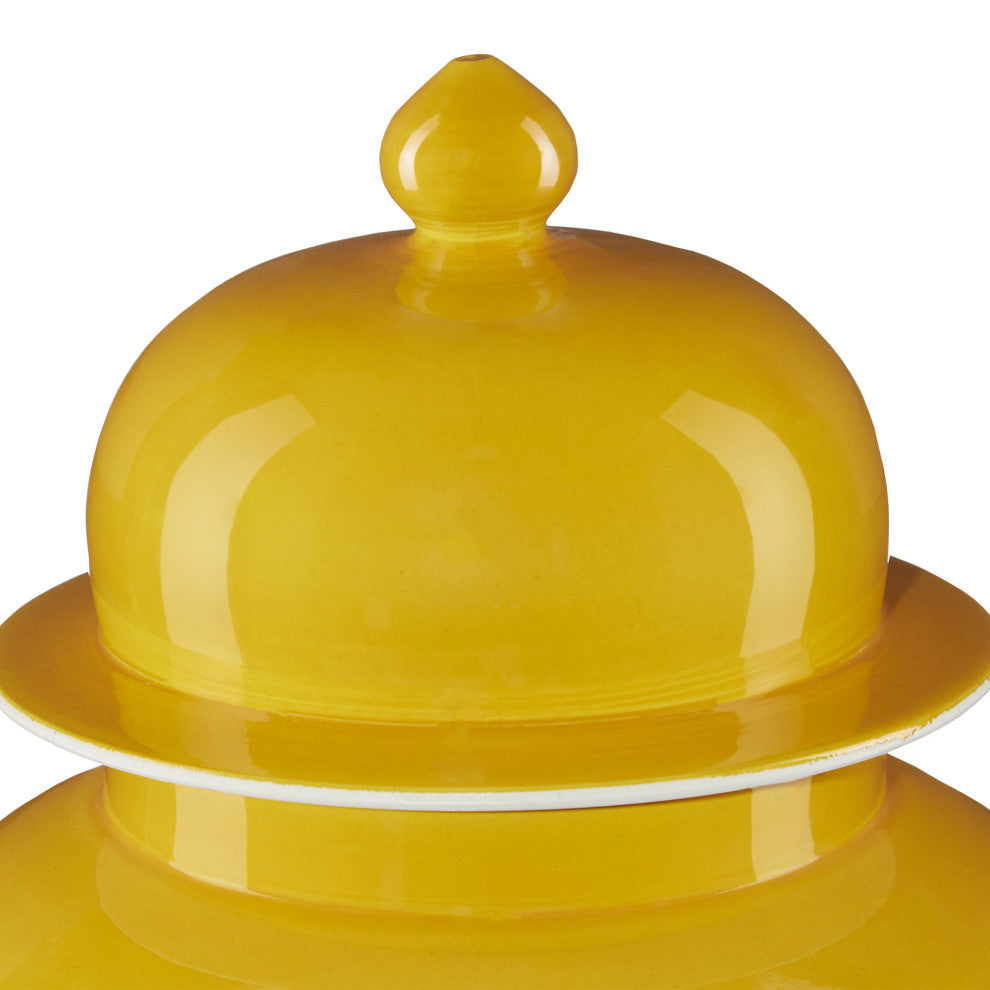 Imperial Yellow Temple Jar