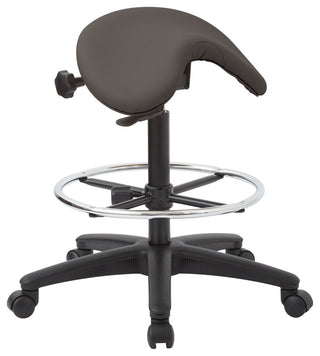 Pneumatic Drafting Backless Stool With Adjustable Seat and Foot Ring