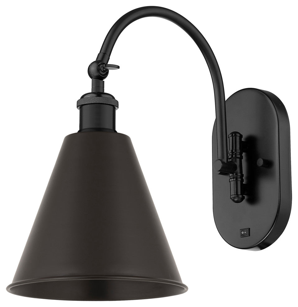 Ballston Cone Sconce, Matte Black