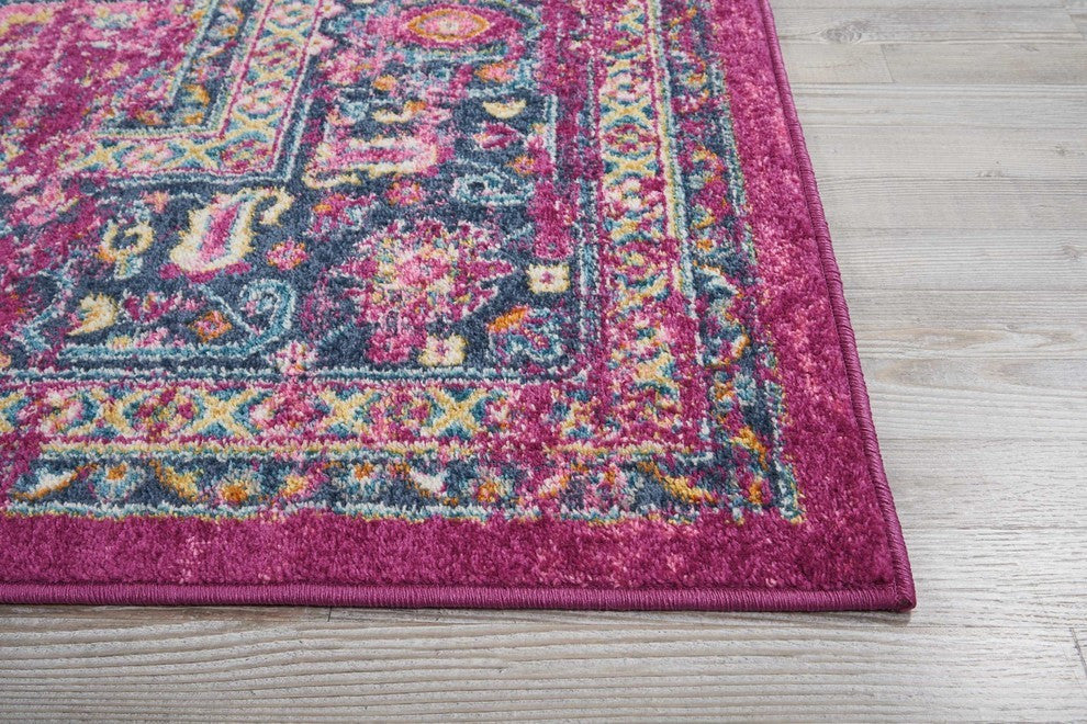 Nourison Passion 2'2" x 7'6" Fuchsia Bohemian Indoor Area Rug