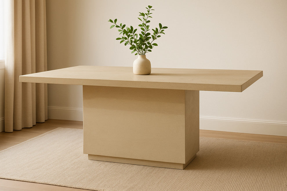 Flagstaff 72" Solid Wood Dining Table, Stone Natural Finish