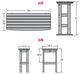 Lehigh 6pc Bar Height Balcony Set, White