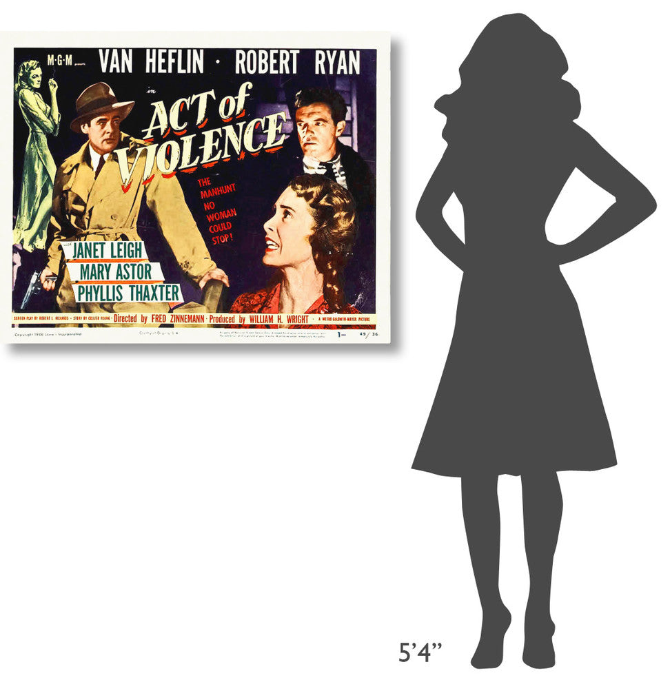 "Act of Violence" Stretched Canvas Giclee by Hollywood Photo Archive, 40x32"