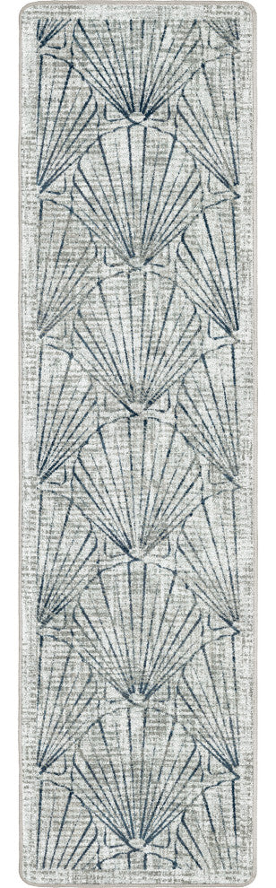Deco Shells, Blue, 2'x8'