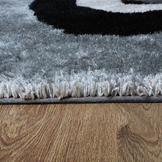 HAND TUFTED SHAG POLYESTER ECO-FRIENDLY AREA RUGS -Multicolor,Contemporary