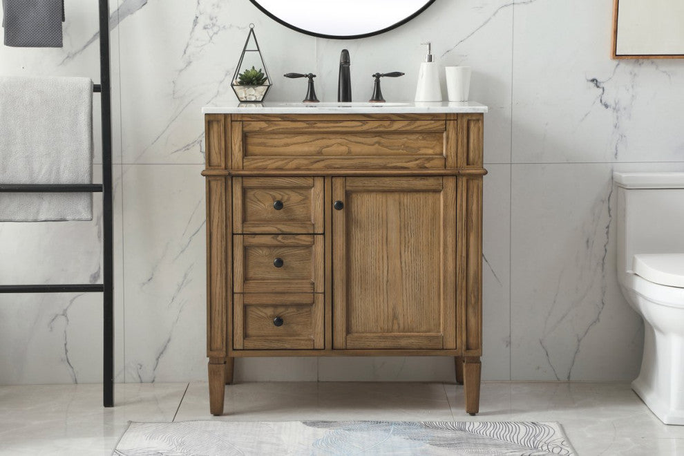 Elegant VF12532DW 32" Single Bathroom Vanity, Driftwood