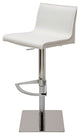 Colter Adjustable Bar Stool, Modern Barstool Contemporary Counter Stool Leather,