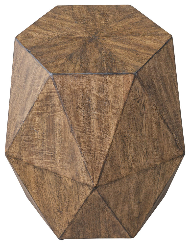 Uttermost Volker Honey Geometric Accent Table