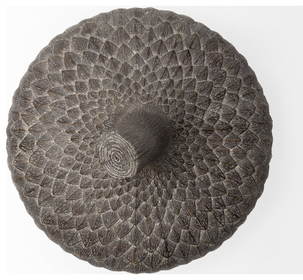 Brown Resin Acorn Shaped Decorative Box