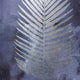 Indigo Shade Leaf Motif Canvas Wall Art, 48"Wx24"H Set of 3