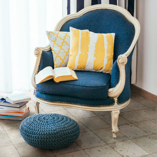 Kings Aurora Encaustic Ceramic Floor and Wall Tile, White