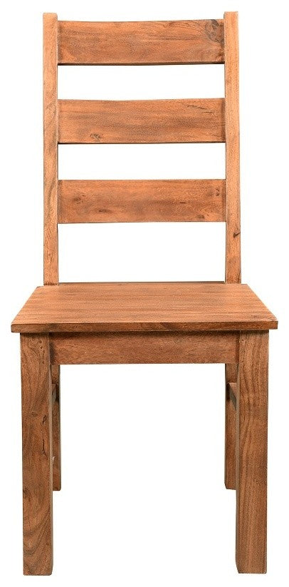 Timbergirl Angled Acacia Wood Chair -Set of 2