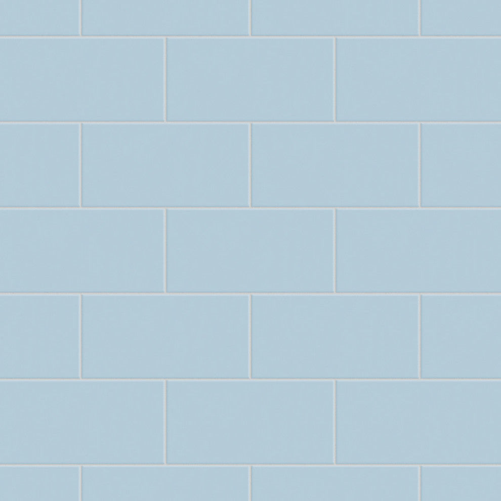 Projectos Matte Ceramic Floor and Wall Tile, Sky Blue
