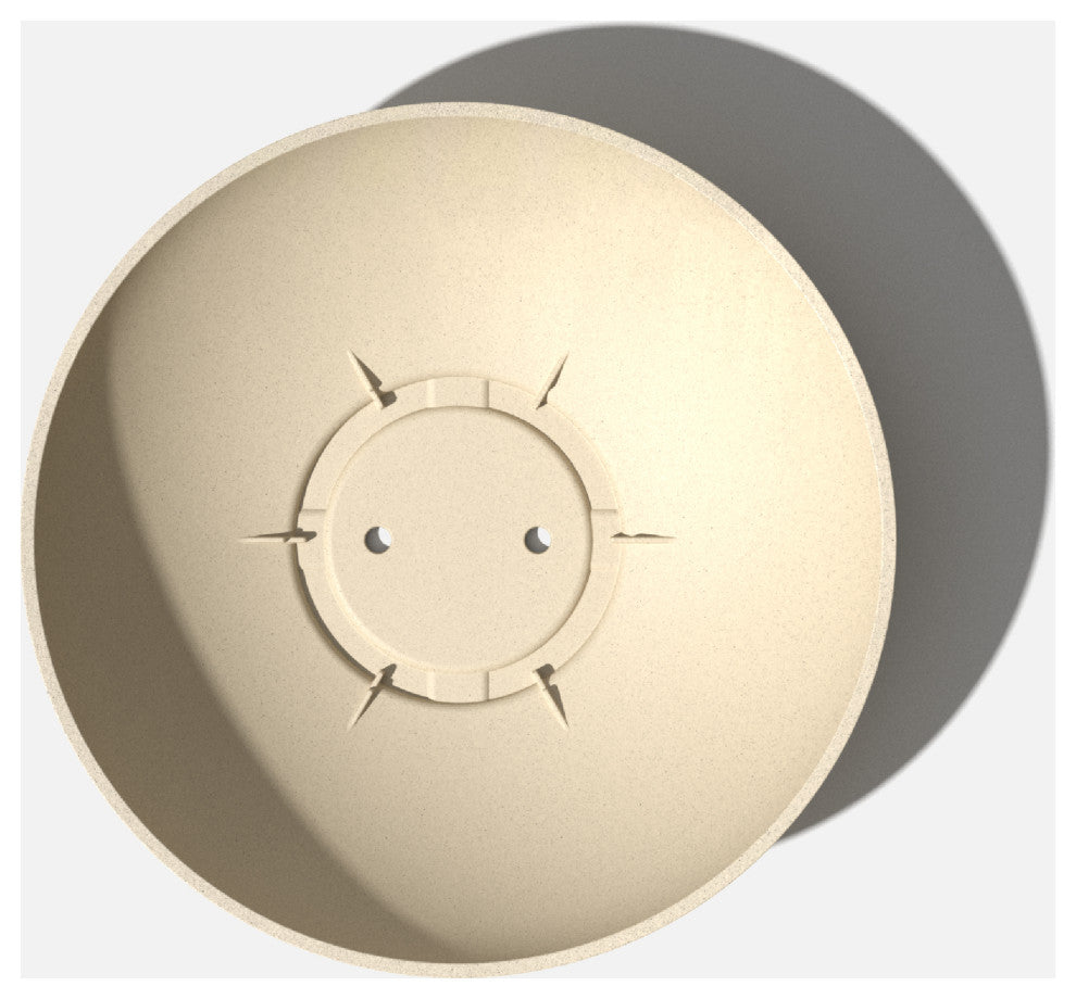 Lane Round Planter Bowl, Sand, 24'', 1 Pack