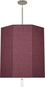 Kate Pendant, Rosewood, Polished Nickel