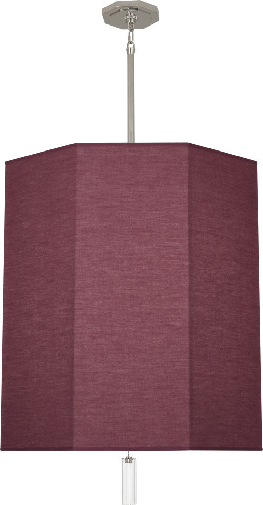 Kate Pendant, Rosewood, Polished Nickel