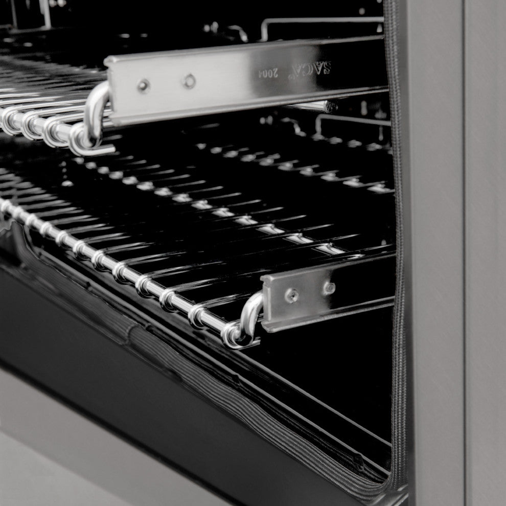 ZLINE 30" Dual Fuel Range With Griddle and Brass Burners