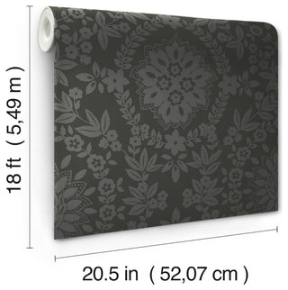 Boho Baroque Damask Peel & Stick Wallpaper