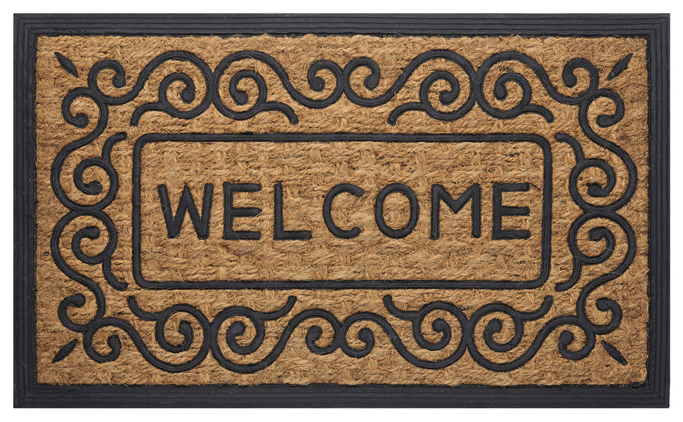 Achim Home Furnishings Coco Mat 18" L x 30" W Rectangle Scrolls