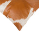 Natural Torino Quatro Large Pillow 18"x18", Brown and White