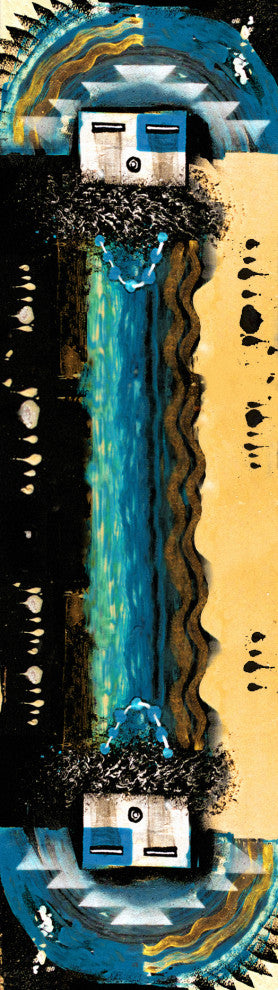 Boogie, Blue, 2'x8'