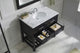 Caroline Estate 36" Single Bathroom Vanity Set Espresso, Marble Top
