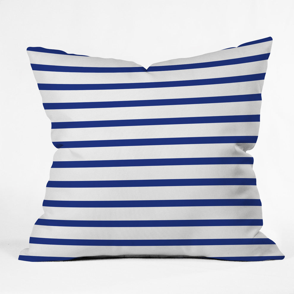 Holli Zollinger Nautical Stripe Outdoor Throw Pillow