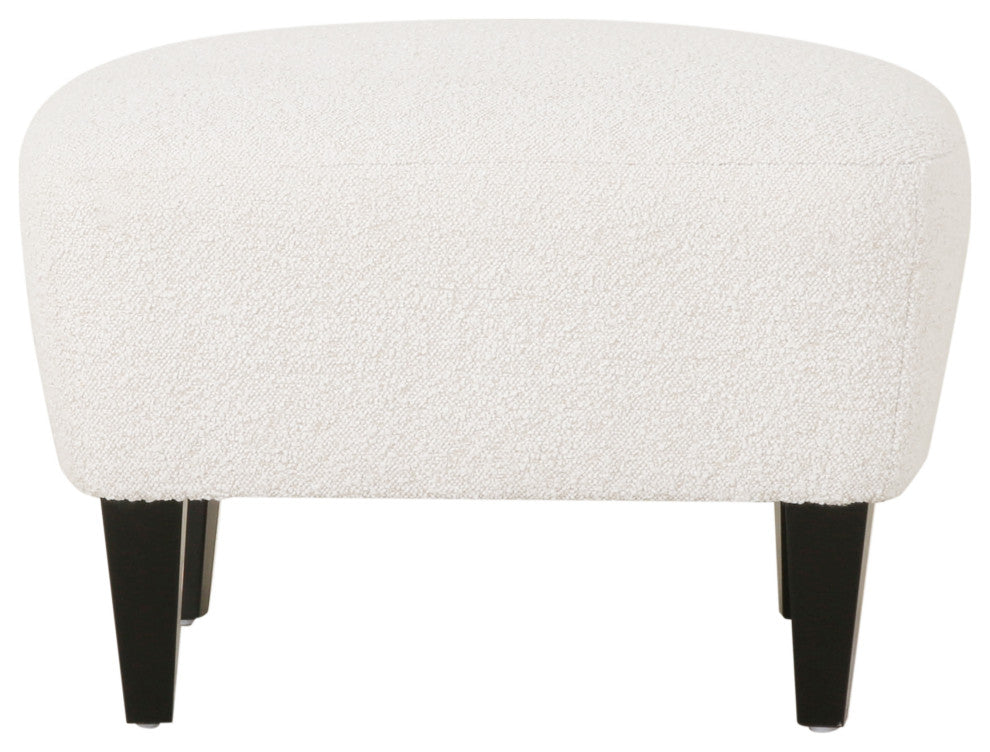 Gerald Boucle Upholstered Club Chair and Ottoman Set, Almond