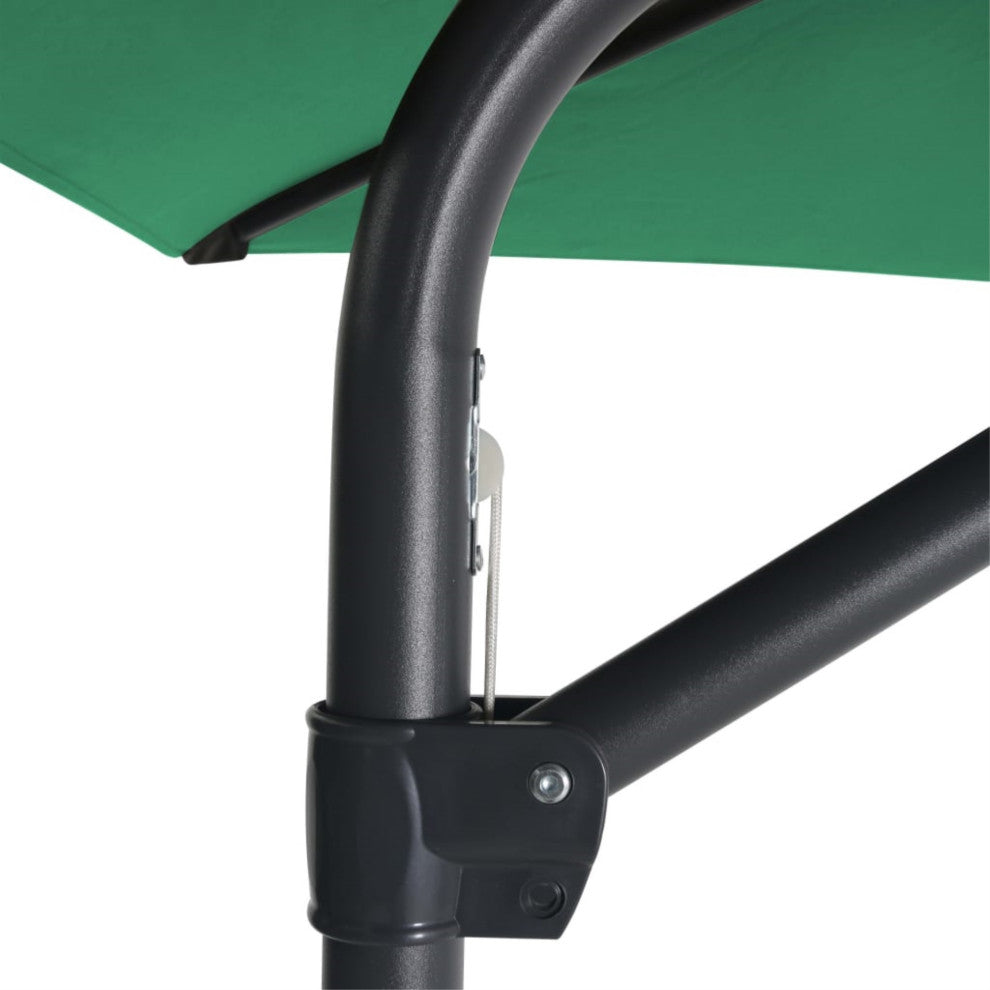 Vidaxl Outdoor Parasol With Steel Pole 118.1" Green