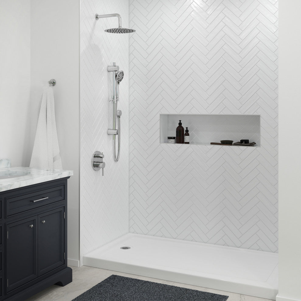 Shower Pan, 60"w X 32"d, Left