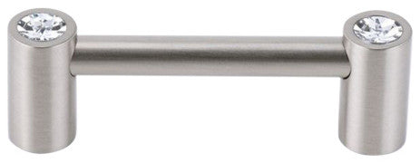 Alno Crystal Pull Modern in Satin Nickel