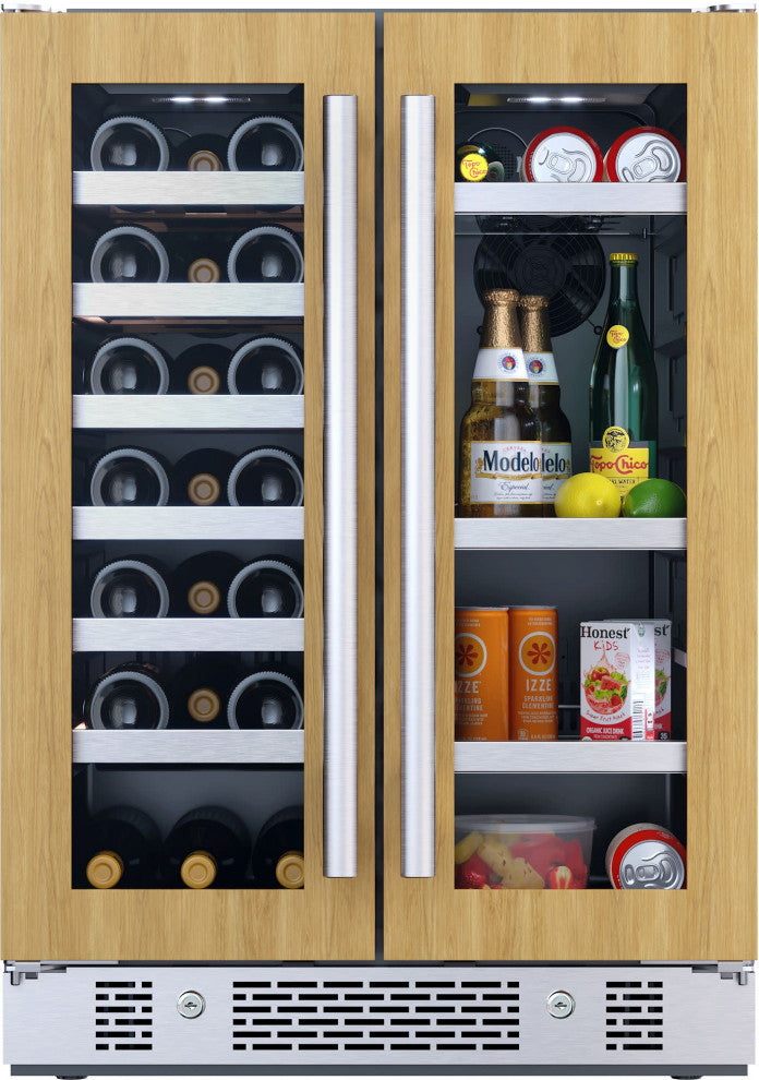 Avallon AWBC242GGFD 24"W 21 Bottle Capacity and 64 Can Capacity - Panel Ready