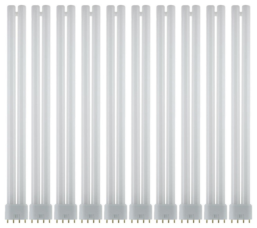 10 Pack Sunlite 36 Watt Ft 4 Pin Twin Tube, 2G11 Base, Soft White