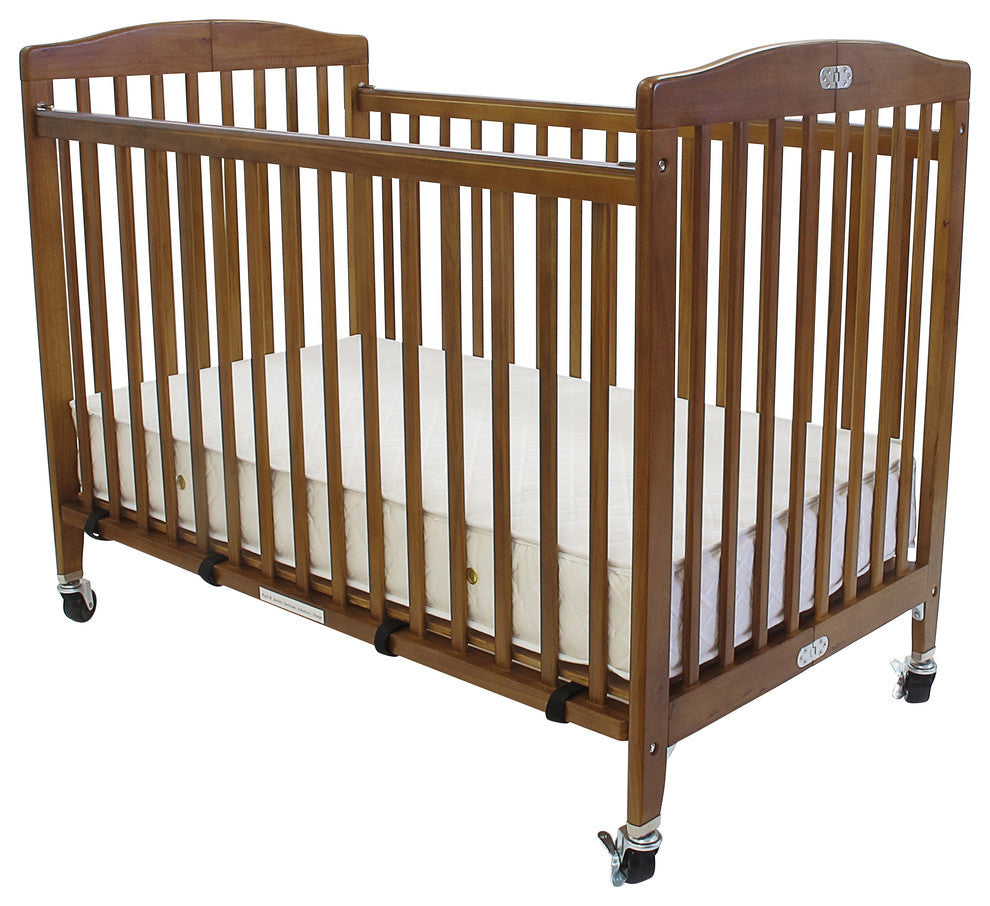 The Full size Wood Folding Crib, Cherry, Cherry