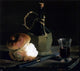 Charles Ethan Porter Still Life with Bread and Wine Bottle Gallery Wrap Canvas