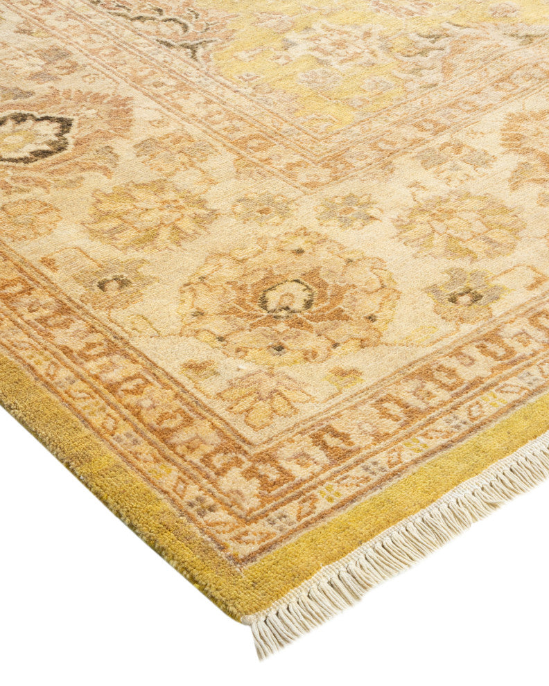 Eclectic, One-of-a-Kind Hand-Knotted Area Rug Green, 8' 2" x 10' 4"