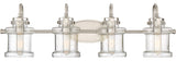 Danbury 4-Light Bath Vanity, Brushed Nickel