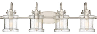 Danbury 4-Light Bath Vanity, Brushed Nickel