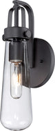 Nuvo 1-Light Beaker Vanity and Wall Light Fixture, Aged Bronze