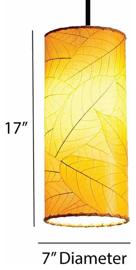 Cylinder Pendant Lamp, Orange