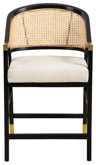 Royce 38" Tall Counter Stool, Black