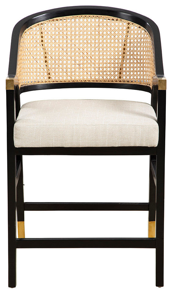 Royce 38" Tall Counter Stool, Black