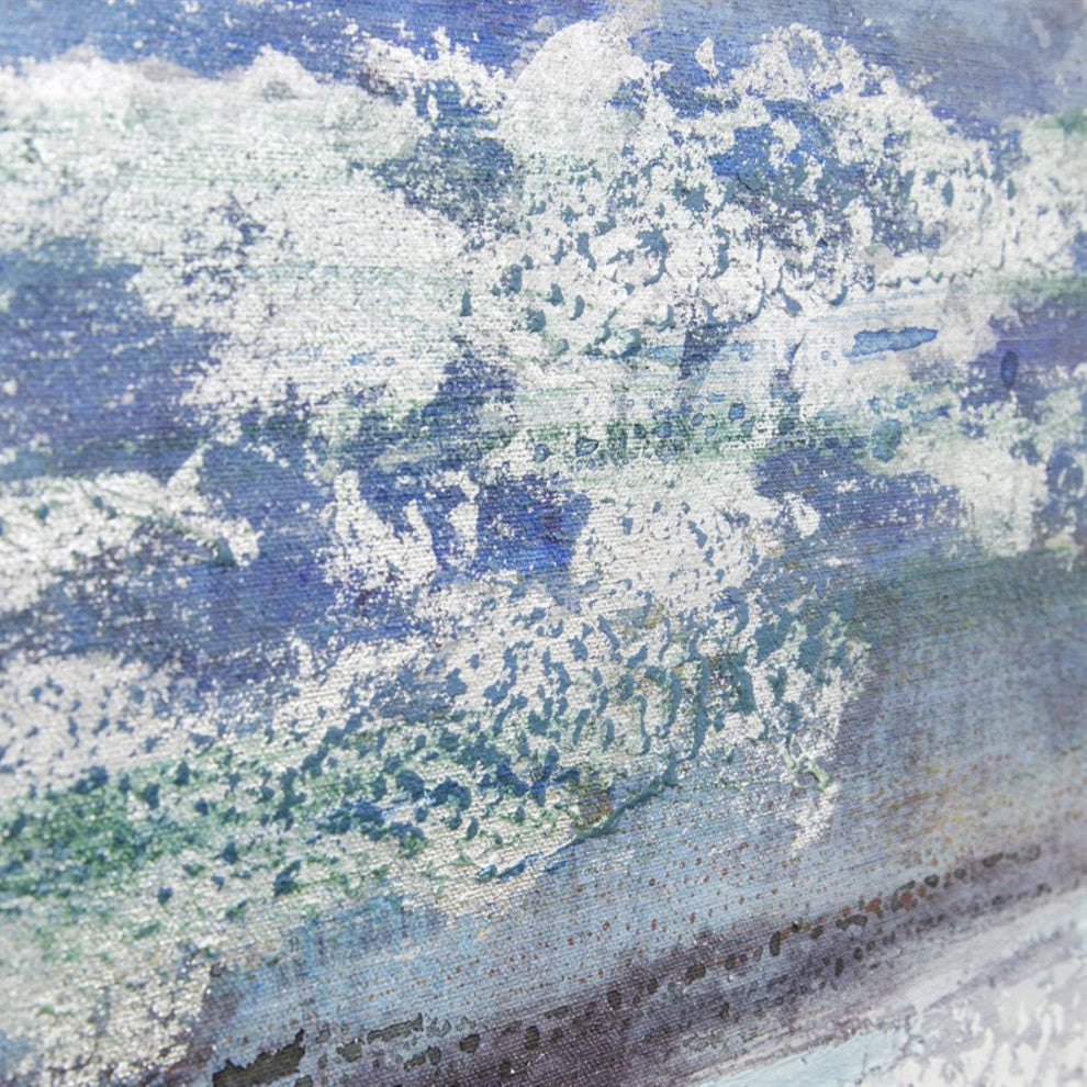 "Azzurro" Hand Painted Canvas Wall Art