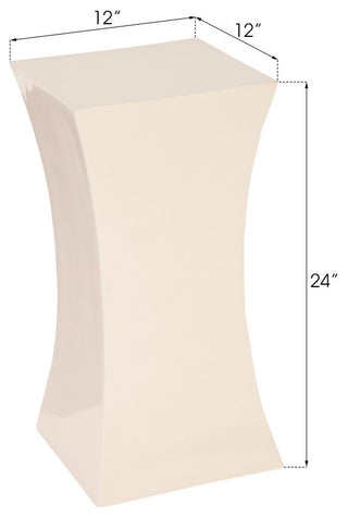 Paya Pedestal, Gel Coat White