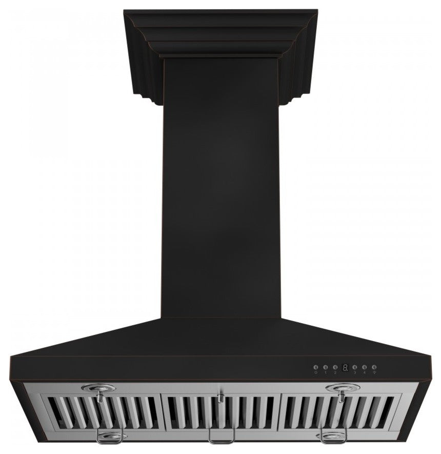 ZLINE 36" Designer Series Oil-Rubbed Bronze Island Mount Range Hood